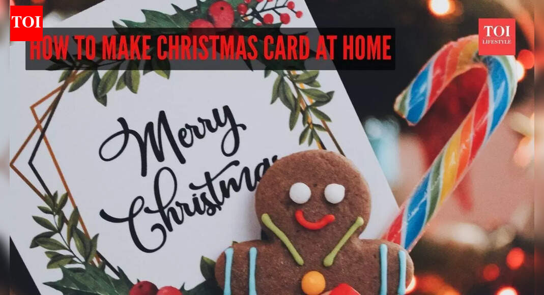 Merry Christmas Greeting Card: How to make Christmas card at home