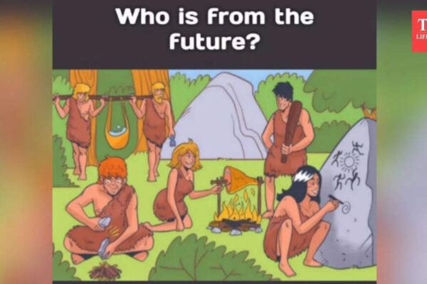 Brain teaser: Only a person who has higher IQ can spot the time traveller |