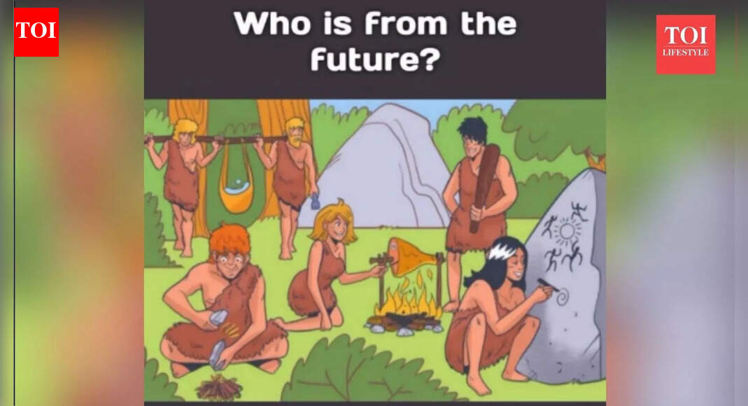 Brain teaser: Only a person who has higher IQ can spot the time traveller |
