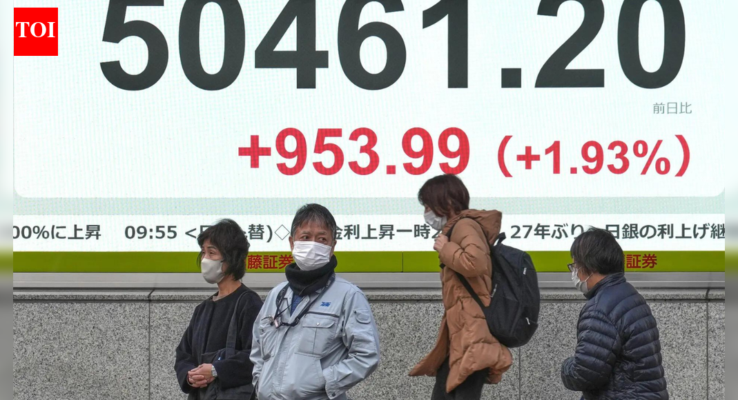 Asian stocks today: Markets rise on year-end AI gains; gold, silver hit record highs