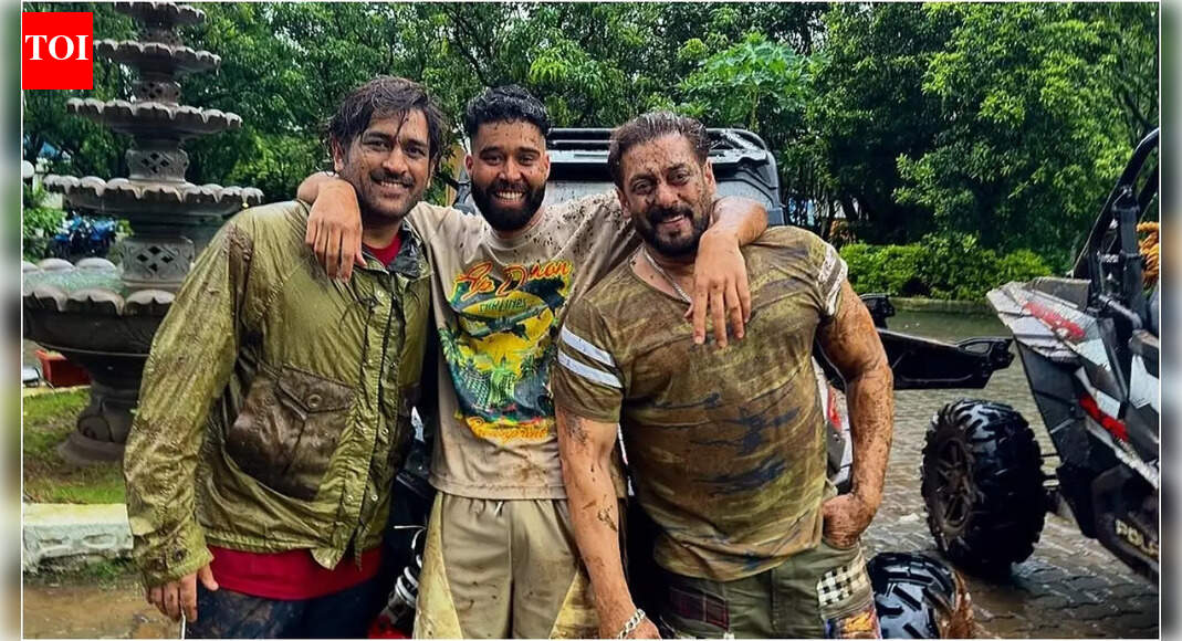 Salman Khan, MS Dhoni and AP Dhillon pose together in EPIC throwback PIC from actor’s farmhouse ahead of actor’s 60th birthday
