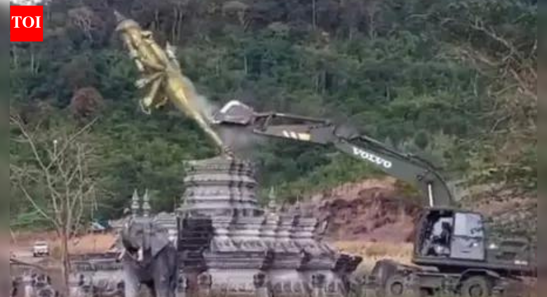India condemns demolition of deity’s statue NEW DELHI: India responded Wednesday to the demolition of a statue of an ancient Hindu deity, built in an area affected by the ongoing Thailand-Cambodia border dispute, saying that notwithstanding territorial claims, such disrespectful acts hurt the sentiments of followers around the world and should not take place.”Hindu and Buddhist deities are deeply revered and worshipped by people across the region, as part of our shared civilisational heritage,” MEA said in a statement. “We once again urge the two sides to return to dialogue and diplomacy, to restore peace and avoid any further loss of lives, and damage to property and heritage,” it added.End of ArticleFollow Us On Social MediaVideosBangladesh Situation Remains Very Fluid as Unrest Grows Ahead of 2026 Elections: Journalist”Stop This Nonsense…”: Tharoor Lambasts Bangladesh Govt Over Lynching of Hindu ManEnd Of H-1B Lottery: Donald Trump Overhauls US Work Visa System Prioritising High Pay And SkillsISRO’s Heaviest Launch Yet: Five Reasons Why BlueBird-2 Marks India’s Big Leap In Global Space Race‘Mouths shut when Hindus are killed’: Yogi targets opposition in Assembly”We Are Not Safe…” Unnao Rape Victim’s Mother Manhandled, Protest StoppedIndian Travel Vlogger Anant Mittal Held In China, Comments On Arunachal Pradesh Trigger DetentionFrom Pride To Distress Sale: Pakistan Sells State-Owned PIA For Rs 135 Billion As Economy BucklesCalm With India, Weapons For Pakistan: Pentagon Report Warns Of China’s Strategic Balancing ActAssam’s Karbi Anglong Gripped By Violence, Internet Suspended As Anger Over ‘Encroachers’ Explodes123PhotostoriesFrom ‘My Secret Santa’ to ‘Meet Me Next Christmas’: Best Christmas movies to watch on OTT2 easy recipes that lower blood pressure naturallyTotal number of Birkin bags owned by Jane Birkin: The answer will surprise you10 cheapest countries to visit with surprisingly low daily costs2026 Spiritual Guide For Your Birth Number: How to Strengthen Your Inner Self2025’s headline-grabbing star kids:Aryan Khan, Rasha Thadani, Shanaya Kapoor and more7 comforting winter raitas to add warmth to daily mealsMeet 7 birds of Indian forests that are also masters of camouflageYear ender 2025: Love anthems that ruled playlists from ‘Metro… In Dino’ to ‘Saiyara’7 profound quotes from Herman Melville’s Moby-Dick that still resonate123Hot PicksUAE WeatherPAN-Aadhaar linkingKarbi Anglong CurfewGold rate todayIncome Tax RefundPublic Holidays DecemberBank Holidays DecemberTop TrendingTaylor SwiftPaul RuddPatrick MahomesMegan Thee Stallion Net Worth 2025Travis KelceJoel EmbiidSavannah James Net WorthSophie CunninghamDrew McIntyre and Kaitlyn Frohnapfel Net WorthKhamzat Chimaev