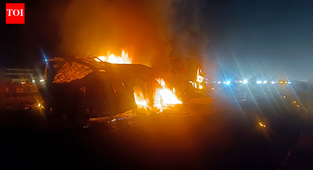 Karnataka crash: Fuel tanker jumped divider, hit bus head-on; how a split-second collision sparked fire