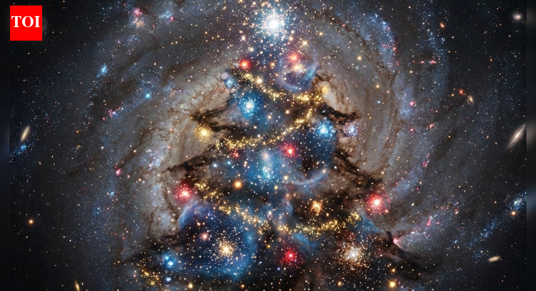 Cosmic Christmas: NASA shares celestial greetings with star cluster ‘tree’ — see pictures