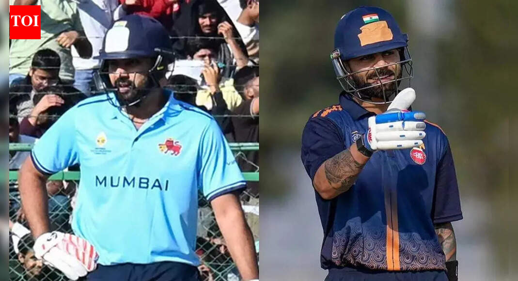 Duck for Rohit Sharma, 77 for Virat Kohli: Fans endure a rollercoaster day at Vijay Hazare Trophy