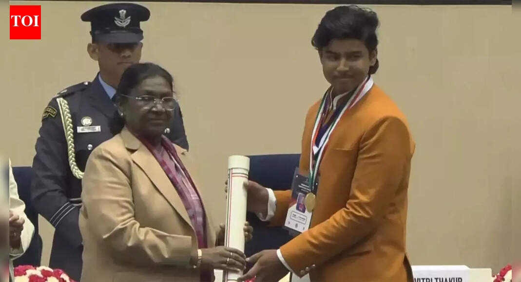 Cricket Prodigy to National Honour: 14-year-old Vaibhav Sooryavanshi honoured with Pradhan Mantri Rashtriya Bal Puraskar – Watch