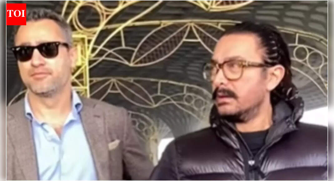 Imran Khan and Aamir Khan spotted at airport zooming off for NYE 2026 as fans react to EPIC family reunion video – Watch | Hindi Movie News