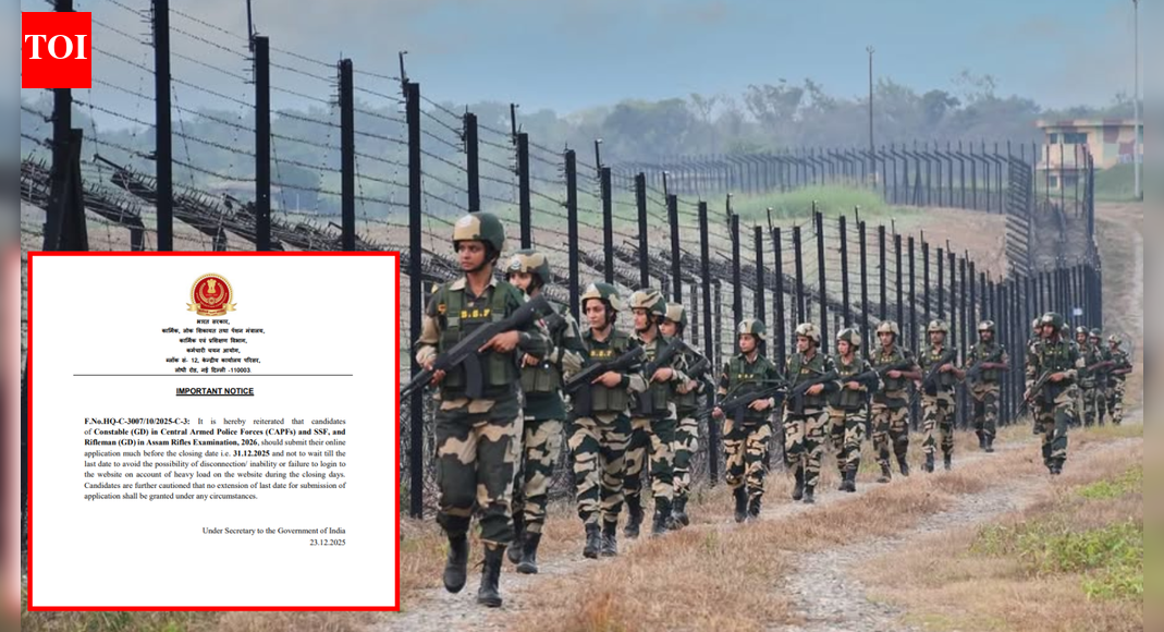 SSC GD Constable 2025 registration window to close tomorrow: Check direct link and details here