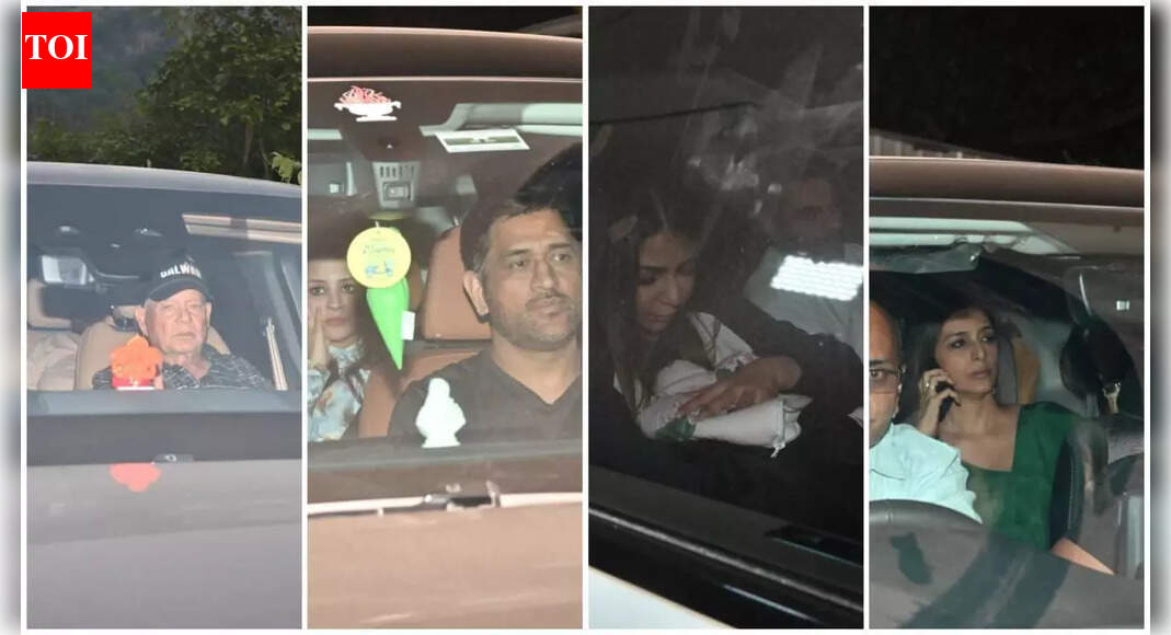 Salman Khan’s 60th birthday bash: Salim Khan, Arbaaz Khan-Sshura, MS Dhoni-Sakshi, Randeep Hooda-Lin Laishram arrive at Panvel farmhouse |