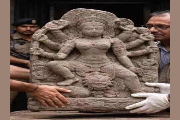 Stone sculpture recovered from Jhelum river handed over to archaeology dept (Picture credit: IANS) SRINAGAR: Jammu and Kashmir Police on Friday handed over a stone sculpture of goddess Durga, recovered by a fisherman from the Jhelum river in Baramulla district, to the department of archives, archaeology and museums.Police said, fisherman Nazir Ahmad Latoo informed Sheeri police station on Thursday he had found the sculpture while fishing. The police took the artefact in its custody and kept it safely at the police station.Subsequently, police officials called experts from the archaeology department to examine it. After the sculpture was formally identified as that of goddess Durga, it was handed over to the archaeology department.The police said they are committed to protect the cultural heritage of J&K and urged people to promptly inform authorities about any discoveries of historical or archaeological significance.End of ArticleFollow Us On Social MediaVideosH-1B Visa Delays: MEA Says India Has Flagged Issue With USIndia Flags H-1B Visa Delays With US As Indians Face Backlogs Scrutiny And Policy UncertaintyPM Modi Praises Gen Z Confidence, Sees Them Leading Viksit Bharat”People Who Are…” MEA Responds To Viral Mallya And Modi “Biggest Fugitive” VideoRed Line From New Delhi: India Calls Out Yunus Govt As Minority Attacks In Bangladesh EscalateMyanmar Heads to Polls After Five Years as Rights Groups Slam Military-Run Process’Can You Elect A Non-Muslim?’ Indian Student Dismantles Pakistan On Minority Rights, DemocracySix Shots On AMU Campus Kill Teacher As CCTV Shows Killers Firing Into His Head After He Fell DownPutin Called Pakistan A Junta With Nukes As Bush Feared Nuclear Leaks To Iran, Reveal TranscriptsTwo Indians Killed In Canada Within A Few Days, Families Raise Question On Safety Of Students Abroad123PhotostoriesSalman Khan birthday special: Best family moments5 Indian beaches that are perfect for quiet, unhurried vacationsTop 5 important lessons to teach your kids in 2026; something that school never teaches them5 fashion experiments of 2025 that were imaginative, structural, and deliciously bizarre5 ‘food from the future’ that already part of restaurant menus now5 forbidden places on Earth and what happens if a tourist tries to visit themAnkita Lokhande’s most stylish saree looks: From red bandhani to purple chiffon5 types of demons as per mythologyand what do they signifyAhead of ‘Jana Nayagan’ audio launch: Revisiting Thalapathy Vijay’s most ICONIC audio launch moments10 books whose first line is enough to convince anyone to read them123Hot PicksUAE WeatherPAN-Aadhaar linkingAmrit MondalGold rate todayIncome Tax RefundIndian Railways fareBank Holidays DecemberTop TrendingCharles BarkleyAnthony DavisStephen CurryJaipur Mosque ViolenceTravis KelceConor McgregorShivank AvasthiSophie CunninghamVanessa BryantUS Strike Nigeria