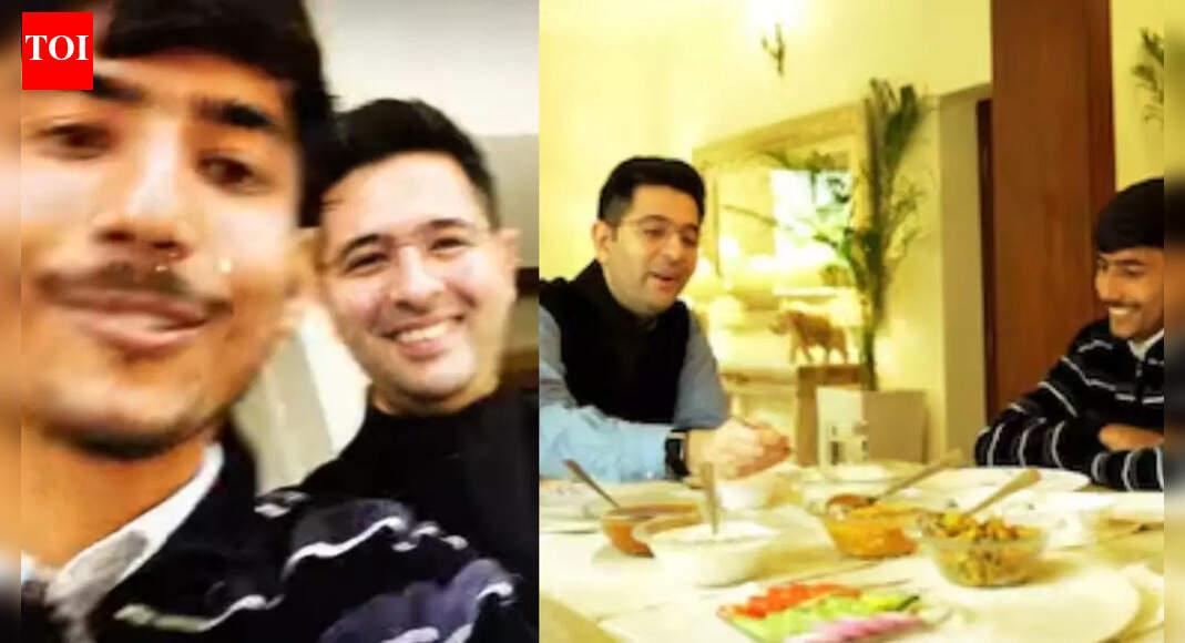 ‘Rs 763 for 28 deliveries’: Raghav Chadha invites Blinkit delivery partner for lunch after low-pay video goes viral; watch