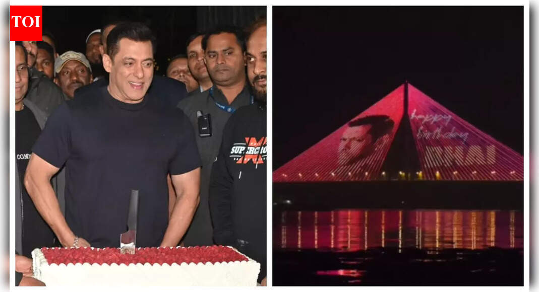 Salman Khan’s 60th birthday: Bandra-Worli sea link lights up with special message; fans say ‘Happy Birthday Bhai’ – WATCH