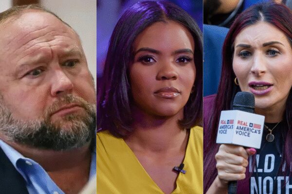 “She’s my handler”: Alex Jones clears air on Laura Loomer as Candace Owens controversy deepens across conservative media