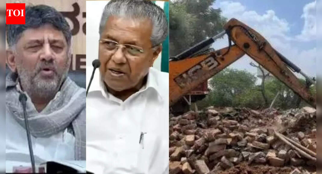 ‘We are not into bulldozers’: DK Shivakumar hits back at Kerala CM over Bengaluru demolition drive | Bengaluru News
