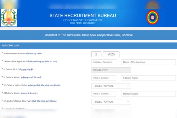 TN Cooperative Bank Assistant Recruitment 2026: Registration ends on this date, direct link to apply here