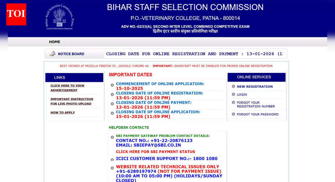 BSSC Second Inter Level vacancies doubled to 24,492, last date for application extended; check details here