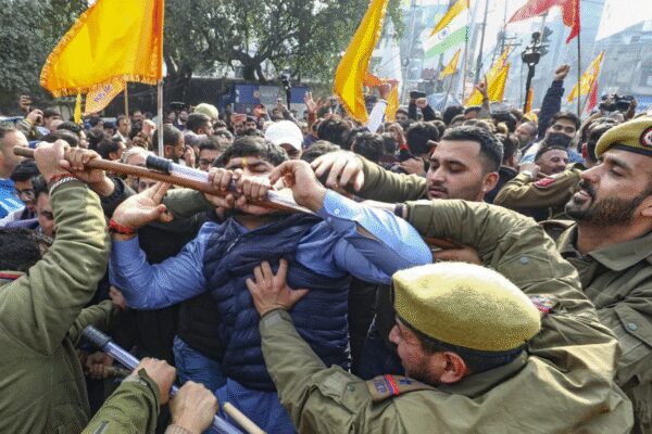 Protest held outside Jammu Lok Bhavan over MBBS admission row