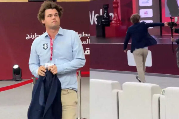 Magnus Carlsen loses cool after defeat to Vladislav Artemiev, pushes cameraman at World Rapid and Blitz – WATCH | Chess News