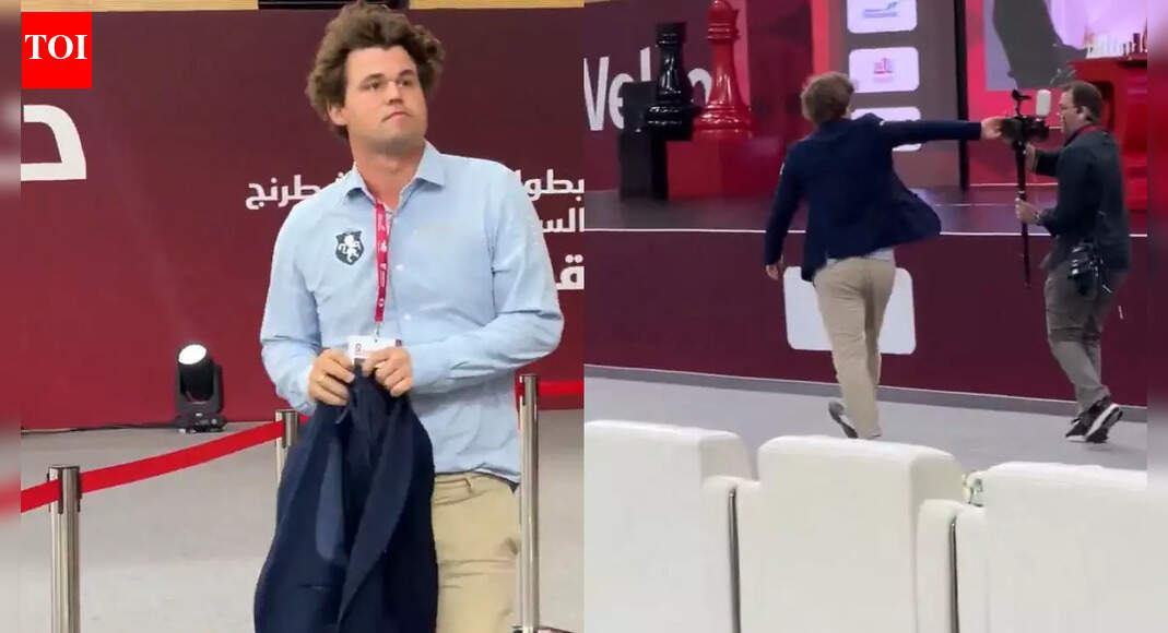 Magnus Carlsen loses cool after defeat to Vladislav Artemiev, pushes cameraman at World Rapid and Blitz – WATCH | Chess News