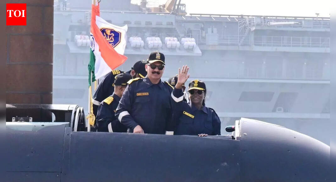 NEW DELHI: President Droupadi Murmu on Sunday undertook a submarine sortie at the Karwar naval base in Karnataka, officials said.Murmu embarked onboard INS Vaghsheer, an indigenous Kalvari-class submarine of the Indian Navy, becoming only the second President of India to do so.Chief of Naval Staff Admiral Dinesh K Tripathi accompanied the President, who is also the Supreme Commander of the Armed Forces, during the sortie.Sharing the photos the official twitter account of Rashtrapati Bhavan wrote on X, “President Droupadi Murmu embarked the Indian Navy’s indigenous Kalvari class submarine INS Vaghsheer at Karwar Naval Base, Karnataka. The President is undertaking a sortie on the Western Seaboard.””Chief of Naval Staff Admiral Dinesh K. Tripathi is accompanying the Supreme Commander of the Armed Forces,” it added.This was President Murmu’s maiden submarine sortie. Former President A P J Abdul Kalam was the first Indian President to undertake a submarine sortie.About the AuthorTOI News DeskThe TOI News Desk comprises a dedicated and tireless team of journalists who operate around the clock to deliver the most current and comprehensive news and updates to the readers of The Times of India worldwide. With an unwavering commitment to excellence in journalism, our team is at the forefront of gathering, verifying, and presenting breaking news, in-depth analysis, and insightful reports on a wide range of topics. The TOI News Desk is your trusted source for staying informed and connected to the ever-evolving global landscape, ensuring that our readers are equipped with the latest developments that matter most.”Read MoreEnd of ArticleFollow Us On Social MediaVideos‘Advised Me To Hide In Bunker’: Pak President Zardari On Op Sindoor, Responds To PM Modi’s WarningIndian Army Intensifies Anti-Terror Ops In J&K To Flush Out Pak Terrorists Amid Chillai KalanBJP Hails Shashi Tharoor’s Remarks On India’s Foreign Policy, Congress Hits Back‘Hindu Lives Matter’: Protest Outside Bangladesh High Commission In London Over Minority Killings’MGNREGA Bachao Abhiyan’: Congress Announces Nationwide Protest Against VB-G RAM G ActShimla Hospital Assault: Doctors’ Strike Cripples OPDs, Surgeries Across Himachal PradeshCongress Rift Out In Open? Digvijaya Singh’s Modi-RSS Praise Draws Jibes From BJP Amid CWC MeetMass Exodus Of Skilled Professionals In Pakistan: Report Exposes Asim Munir’s ‘Brain Gain’ ClaimBJP Alleges Anti-India Global Nexus As Congress Leader Rahul Gandhi’s Germany Visit Sparks Fresh RowIndia, Asia Are Rising As Global Epicentres While US, Europe Lose Grip On Power: Russian Ambassador123PhotostoriesIkkis, Border, Raazi: When real war stories inspired Bollywood filmsThe Color You Should Wear on 31st December As Per Your Date of Birth4 fruits that accelerate kidney damage and 3 healthy alternativesUTI in children: Signs, causes and prevention tips every parent must knowRadhika Apte’s fearless roles that break the mould in Raat Akeli Hai: The Bansal Murders, Andhadhun, BadlapurWhat is the “winter vomiting bug” and how it affects the gut4 morning habits that set the tone for successNew Year 2026: How teens can reset their mindset for a fresh start6 timeless winter superfoods from Grandma’s kitchenIs stress normal during teenage years?123Hot PicksKuwait NYEPAN-Aadhaar linkingJeffrey EpsteinGold rate todayIncome Tax RefundIndian Railways fareBank Holidays DecemberTop TrendingFrank Lampard and Christine Lampard Net WorthJordan Spieth Net WorthJake Paul and Jutta Net WorthBode Miller Net WorthTravis KelceLola vice and Damian Net WorthPatrick MahomesNavjot Singh SidhuChloe KimNBA Trade Rumor