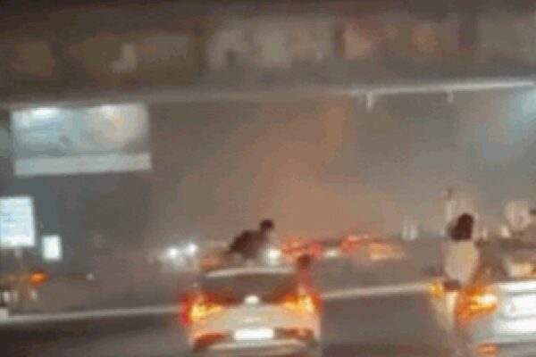Watch: Men in high-speed cars perform deadly stunts; Delhi Police responds