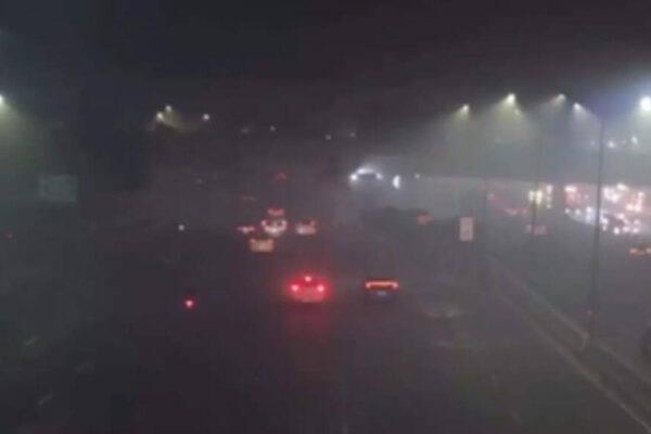 Screengrab: X/PTI Delhi-NCR witnessed severely reduced visibility late Sunday night as a dense blanket of smog engulfed the region.Visuals from several parts of the region, including AIIMS flyover and Noida’s Sector 37 showed vehicles struggling through a haze of toxic smog, highlighting the severity of the pollution.The blow is twofold, as the city grapples with cold winter temperatures alongside rising pollution levels. The Meteorological Department has issued an orange alert for very dense fog on Monday, warning commuters of restricted visibility on major roads. Maximum and minimum temperatures are expected around 22°C and 7°C, respectively, with Sunday night’s minimum dipping to 6.3°C, slightly below the seasonal average The city’s air quality slipped into the “very poor” category, with several areas, including Anand Vihar, recording hazardous AQI levels above 400. Authorities advised residents, especially children, the elderly, and those with respiratory issues, to stay indoors.Under Stage III of the Graded Response Action Plan (GRAP), officials have imposed curbs on construction and industrial activity, while enforcing the ‘No PUC, No Fuel’ rule to control vehicular emissions.Experts have cautioned that poor air quality will likely continue under the prevailing weather conditions.About the AuthorTOI News DeskThe TOI News Desk comprises a dedicated and tireless team of journalists who operate around the clock to deliver the most current and comprehensive news and updates to the readers of The Times of India worldwide. With an unwavering commitment to excellence in journalism, our team is at the forefront of gathering, verifying, and presenting breaking news, in-depth analysis, and insightful reports on a wide range of topics. The TOI News Desk is your trusted source for staying informed and connected to the ever-evolving global landscape, ensuring that our readers are equipped with the latest developments that matter most.”Read MoreEnd of ArticleFollow Us On Social MediaVideosOwaisi Urges Protection of Bangladesh Minorities Ahead of February Polls‘Love Jihad Claim False’: UP Woman Speaks Out After Bajrang Dal Crashes BirthdayUnnao Rape Case: Activists Protest Outside Delhi High Court Over Sengar BailShashi Tharoor Responds To Digvijaya Singh, Says Congress Needs Discipline, Not Lessons From RSSPakistan FM Says Islamabad Will Proactively Rebuild Relations With Bangladesh Post PollsHadi Killing: Dhaka Police Say Main Accused Escaped to India via MeghalayaPakistan FM Ishaq Dar Admits India Hit Nur Khan Air Base In Operation Sindoor Strikes‘Advised Me To Hide In Bunker’: Pak President Zardari On Op Sindoor, Responds To PM Modi’s WarningIndian Army Intensifies Anti-Terror Ops In J&K To Flush Out Pak Terrorists Amid Chillai KalanBJP Hails Shashi Tharoor’s Remarks On India’s Foreign Policy, Congress Hits Back123Photostories5 Bangkok facts you probably didn’t knowTV soaps that went off air in 2025: ‘Bade Achhe Lagte Hain 4’ to ‘Suman Indori’Is foul-smelling poop a symptom of cancer?TV celebrities who passed away in 2025: From Satish Shah to Achyut PotdarBloating vs belly fat: Easy signs that tell the difference and why it matters10 rice dishes from around the worldAntibiotic resistance: Why common infections are getting harder to treatThalapathy Vijay fitness secrets: How simple workouts and balanced food keep him fit at 516 strange and haunting lines from books and classicsFrom hydrogen-powered water taxi to ethereal Ganga aarti: 5 reasons to visit Varanasi123Hot PicksKuwait NYEPAN-Aadhaar linkingJeffrey EpsteinGold rate todayIncome Tax RefundIndian Railways fareBank Holidays DecemberTop TrendingFrank Lampard and Christine Lampard Net WorthJordan Spieth Net WorthJake Paul and Jutta Net WorthBode Miller Net WorthTravis KelceWayne GretzkyPatrick MahomesNavjot Singh SidhuChloe KimNew York Yankees