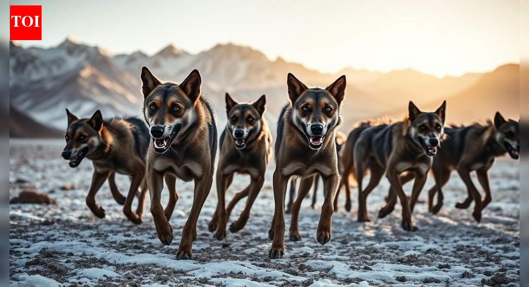 Ladkah: On the roof of the world, feral dogs hunt down Ladakh’s rare species | India News