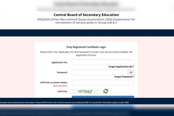 CBSE DRQ exam 2026: Application correction window opens today for Group A, B, C posts; check list of editable fields