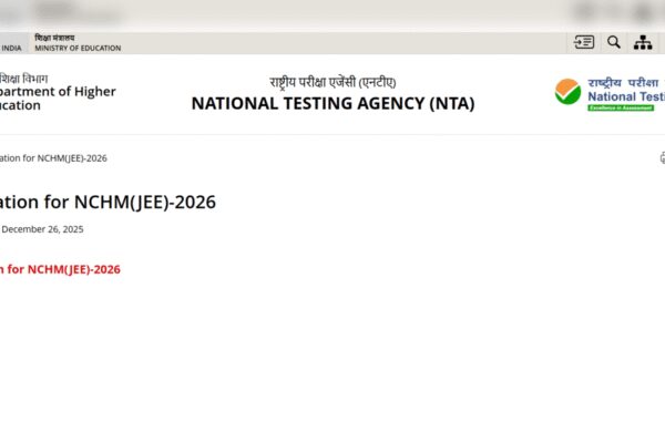 NCHM JEE 2026 registrations underway: Direct link to apply here