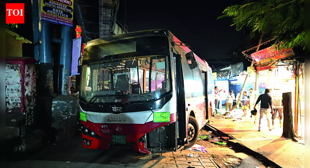 2 Mondays, a year apart: BEST bus taking U-turn mows down 4, injures 14 on footpath in Mumbai’s Bhandup; driver suspended