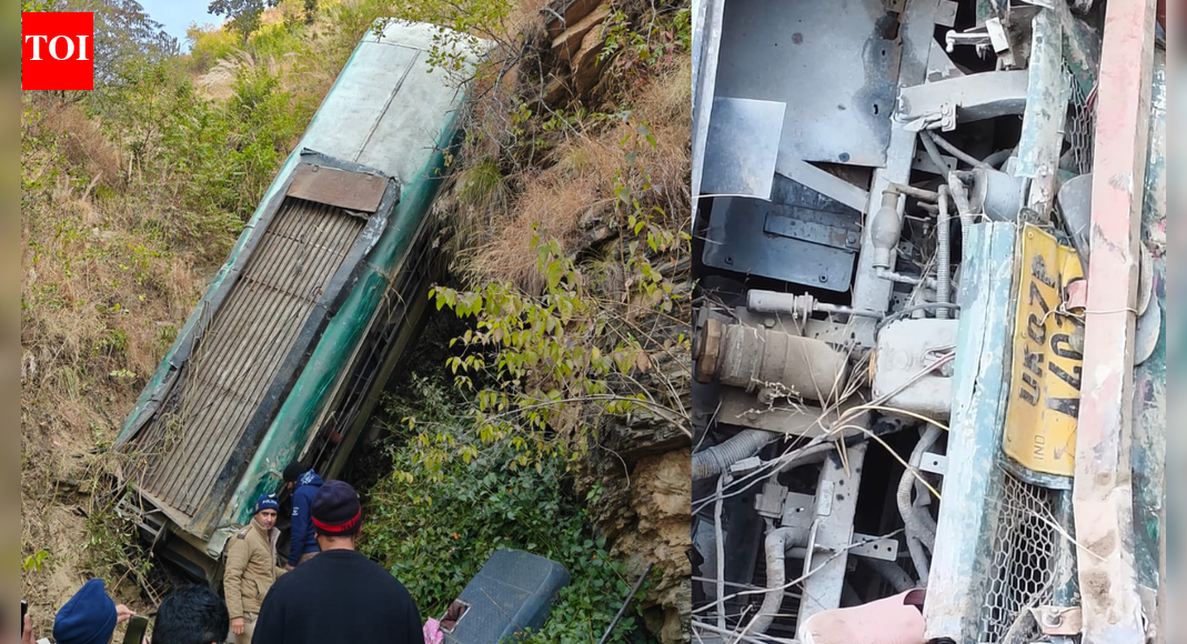 Uttarakhand road mishap: 6 dead, several injured as bus falls into gorge in Almora | Dehradun News