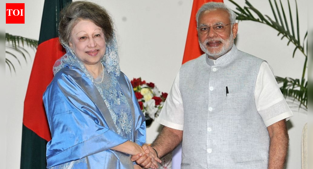NEW DELHI: Prime Minister Narendra Modi on Tuesday expressed grief over the death of former Bangladesh prime minister and Bangladesh Nationalist Party (BNP) chairperson Begum Khaleda Zia, remembering her role in Bangladesh’s development and in strengthening India-Bangladesh relations. “Deeply saddened to learn about the passing away of former Prime Minister and BNP Chairperson Begum Khaleda Zia in Dhaka,” PM Modi said in a post on X. From First Woman PM To Fierce Rivalry: Khaleda Zia’s Three Terms That Redefined Bangladesh PoliticsHe added, “Our sincerest condolences to her family and all the people of Bangladesh. May the Almighty grant her family the fortitude to bear this tragic loss.” Modi noted her place in Bangladesh’s political history, saying, “As the first woman Prime Minister of Bangladesh, her important contributions towards the development of Bangladesh, as well as India-Bangladesh relations, will always be remembered.”Recalling a past interaction, the PM added, “I recall my warm meeting with her in Dhaka in 2015. We hope that her vision and legacy will continue to guide our partnership. May her soul rest in peace.”Khaleda Zia died early Tuesday in Dhaka at the age of 80, the Daily Star reported. She had been in critical condition for months and was receiving treatment in the intensive care unit of Evercare Hospital. She suffered from multiple chronic ailments, including heart disease, liver and kidney complications, diabetes, lung problems, arthritis and eye-related conditions. She had a permanent pacemaker and had earlier undergone stent placement for cardiac issues. After returning from London earlier this year on May 6 following advanced medical care, she had been undergoing regular check-ups at Evercare Hospital, according to the Daily Star. Tributes from Bangladesh leadershipInterim government chief Muhammad Yunus also expressed sorrow at her passing. “I am deeply saddened and grief-stricken by her death,” he said in a condolence message.Her death comes days after her son, Tarique Rahman, returned to Bangladesh from London, ending 17 years of self-imposed exile, as the country prepares for elections expected in early 2026. Despite frail health, Khaleda had last month indicated she would campaign for the polls, with the BNP widely seen as a frontrunner.A towering political figureKhaleda Zia was the first woman to serve as Bangladesh’s prime minister. She married Ziaur Rahman in 1960; he later became president in 1977 and was assassinated in 1981. Khaleda entered active politics soon after and took over as BNP chief in 1984.She led the BNP to victory in 1991, serving as prime minister from 1991 to 1996, and again from 2001 to 2006. For decades, she remained the principal political rival of Sheikh Hasina, Bangladesh’s long-serving leader, who is currently living in exile in New Delhi after fleeing the country amid nationwide unrest in 2024.(With inputs from agencies)About the AuthorTOI News DeskThe TOI News Desk comprises a dedicated and tireless team of journalists who operate around the clock to deliver the most current and comprehensive news and updates to the readers of The Times of India worldwide. With an unwavering commitment to excellence in journalism, our team is at the forefront of gathering, verifying, and presenting breaking news, in-depth analysis, and insightful reports on a wide range of topics. The TOI News Desk is your trusted source for staying informed and connected to the ever-evolving global landscape, ensuring that our readers are equipped with the latest developments that matter most.”Read MoreEnd of ArticleFollow Us On Social MediaVideosFrom First Woman PM To Fierce Rivalry: Khaleda Zia’s Three Terms That Redefined Bangladesh PoliticsBangladesh Mourns As Former Prime Minister And BNP Chief Khaleda Zia Dies At 80Akhnoor Sector On High Alert As BSF Strengthens Counter-Infiltration Grid‘We Will Win In The End’: Kuldeep Sengar’s Daughter Speaks After SC order On Unnao Rape Sentence’No Amount Of Finger Pointing…’: India Slams Pakistan Over Comments On Minorities In India’Blown Up In A Car’: Woman Threatens Asim Munir In Bradford Rally, Pakistan Summons UK EnvoyTurn Chicken’s Neck Into Elephant: Sadhguru Flags Siliguri Corridor As Strategic Weak Link’Won’t Spare A Single Infiltrator’: Amit Shah’s Poll Promise In Assam, Slams Cong Over InfiltrationUnnao Rape Survivor Welcomes Supreme Court Order, Says Legal Fight To Continue Till Sengar Is HangedSupreme Court Stays Its Order On Aravalli Definition, Environment Minister Welcomes Move123PhotostoriesLily Collins’ motherhood journey: Times when she proved she’s a hands-on momWeight loss diet: How to make low-fat Soya Sandwich for breakfast7 powerful words to motivate your childYear ender 2025: Dharmendra, Asrani, Pankaj Dheer, Mukul Dev and other legends whose deaths left a lasting void5 animals that live centuries longer than humansLouvre Heist to Diljit Dosanjh’s Met Gala necklace: Five jewellery moments that quietly defined the yearSpiritual lessons for modern times: Gauranga Das reveals 5 things you should never share about yourself and whyFrom ‘Gangs of Wasseypur’ through ‘Raazi’ to ‘An Action Hero’, Jaideep Ahlawat’s critically acclaimed riseJoint inflammation and arthritis: 5 herbs to combine with giloy for pain relief‘Dabangg’, ‘Bajrangi Bhaijaan’, ‘Sultan’, Salman Khan’s timeless reign since the millennium123Hot PicksSilver price todayPAN-Aadhaar linkingCristiano RonaldoGold rate todayIncome Tax RefundIndian Railways fareBank Holidays DecemberTop TrendingErika KirkTravis KelceCandace OwensRobert Kraft & Gayle Benson Net WorthNick ShirleyDraymond GreenMicah Parsons ACL SurgeryAnthony Davis vs Luka Doncic Salary ComparisonBoogeyman WifeNew York Yankees