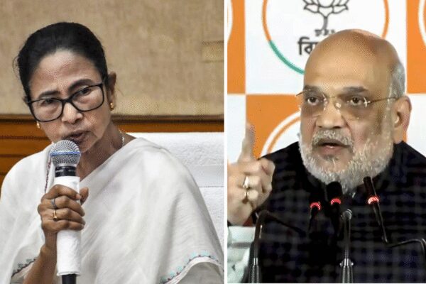 Mamata Banerjee and Amit Shah (R) NEW DELHI: Union home minister Amit Shah on Tuesday launched a pointed attack on West Bengal chief minister and Trinamool Congress (TMC) supremo Mamata Banerjee, accusing her government of not allotting land to establish border fence on border with neighbouring Bangladesh, enabling infiltration through the state’s eastern borders. He reiterated that “BJP will stop infiltration” as West Bengal heads toward the 2026 assembly elections, and further alleged that the Mamata government is “not allotting land to establish border fencing with Bangladesh.”‘Will Rid Bengal Of Infiltrators’: Amit Shah Slams Mamata Banerjee’s 14-Year Rule, Sounds Poll BugleEmphasising the broader implications, Shah said infiltration had become a national security concern rather than an issue limited to the state. He said, “Infiltration happening through Bengal borders is not an issue limited only to Bengal, it is now a matter of national security. We have to save the country’s culture. If we have to ensure the safety of country, we need a patriotic government here which will seal the borders. Mamata Banerjee can’t do this, only BJP can.”Doubling down on his criticism, Shah added, “It is the West Bengal government which is not allotting land to establish border fencing along Bangladesh…Can the CM answer why infiltration has stopped at the borders of Tripura, Assam, Rajasthan, Punjab, Kashmir and Gujarat? It is because, in West Bengal, infiltration occurs under your watch to bring about demographic change and strengthen your votes…The next election will be fought on the issues of stopping infiltration and removing infiltrators from here…Infiltration happening from the Bengal border is an issue of national security.”In Kolkata, Shah also accused the TMC of having “surpassed the Left in establishing politics of fear and violence.”On women’s safety, he said, “Women’s security is a big issue. They (TMC) say women shouldn’t go out after 7 PM. Are we living in the Mughal era? It’s the responsibility of the government to provide security whenever it’s needed.”Targeting TMC MP Abhishek Banerjee and CM Mamata, Shah said, “Here only ‘Bhaipo’ has the right to earn, and no one else.”Expressing confidence in the BJP’s performance in the upcoming polls, Shah said, “In 2026, BJP will form government with two-third majority in West Bengal.”He also cited the BJP’s electoral trajectory in the state, saying, “In the 2014 elections, we got 17% of the votes and two seats…in the 2021 Assembly elections, we got 38% of the votes and 77 seats…the party that had only three seats secured 77 seats in a span of just 5 years…the Congress…reached absolute zero…the Communist alliance…could not get even a single seat, and we became the main opposition.”Shah further appealed to voters, saying the people of Bengal had given Congress, the Left, and TMC opportunities to govern and that it was time to “give BJP a chance.” He also assured the Matua community that they “have no reason to fear,” adding that the BJP “will accommodate all religiously persecuted refugees in India.”About the AuthorTOI News DeskThe TOI News Desk comprises a dedicated and tireless team of journalists who operate around the clock to deliver the most current and comprehensive news and updates to the readers of The Times of India worldwide. With an unwavering commitment to excellence in journalism, our team is at the forefront of gathering, verifying, and presenting breaking news, in-depth analysis, and insightful reports on a wide range of topics. The TOI News Desk is your trusted source for staying informed and connected to the ever-evolving global landscape, ensuring that our readers are equipped with the latest developments that matter most.”Read MoreEnd of ArticleFollow Us On Social MediaVideos’Will Rid Bengal Of Infiltrators’: Amit Shah Slams Mamata Banerjee’s 14-Year Rule, Sounds Poll BugleFrom Defence To Civil Skies: HAL’s Dhruv-NG Helicopter Takes Flight In India’s Aviation PushJapanese Tourist Harassed in Varanasi on Christmas, Netizens Slam ‘Mob Culture’Chicken’s Neck Threat Sparks Sharp Reply As Nagaland Minister Warns Bangladesh Radicals BoldlyBilawal Bhutto Goes On Anti-India Rant, Says ‘Modi Is Afraid Of Asim Munir’ Since Operation SindoorDonald Trump Tells Netanyahu He Stopped India-Pakistan War The 70th Time Since Op Sindoor PausedFrom First Woman PM To Fierce Rivalry: Khaleda Zia’s Three Terms That Redefined Bangladesh PoliticsBangladesh Mourns As Former Prime Minister And BNP Chief Khaleda Zia Dies At 80Akhnoor Sector On High Alert As BSF Strengthens Counter-Infiltration Grid‘We Will Win In The End’: Kuldeep Sengar’s Daughter Speaks After SC order On Unnao Rape Sentence123PhotostoriesGukesh: 5 things teenagers should learn from the chess championChennai’s Thirumayilai set for major connectivity boost with stacked Metro tunnels for smoother travel3 common mistakes with potatoes to avoid and easy solutionsHow exam pressure affects teenage mental healthTalk Health Tuesday: Heart health red flags you shouldn’t Google but should check with a doctorLily Collins’ motherhood journey: Times when she proved she’s a hands-on momWeight loss diet: How to make low-fat Soya Sandwich for breakfast7 powerful words to motivate your childYear ender 2025: Dharmendra, Asrani, Pankaj Dheer, Mukul Dev and other legends whose deaths left a lasting void5 animals that live centuries longer than humans123Hot PicksIndigo flight DisruptionsPAN-Aadhaar link statusKhaleda ZiaGold rate todayIncome Tax RefundBahrain Golden Visa 2025Bank Holidays DecemberTop TrendingErika KirkTravis KelceJEE Advanced RegistrationAnjel ChakmaMumbai Bhandup Bus AccidentRobert Kraft vs Gayle Benson Net WorthMLB Trade RumorsAntonio BrownBengaluru PG BlastWWE Raw Highligths