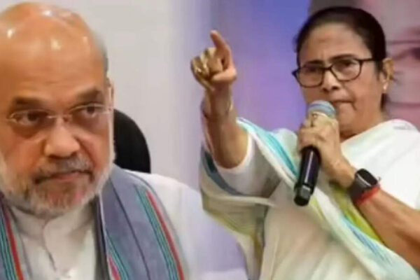 ‘A Dushasana has come to Bengal’: Mamta Banerjee hits back at Amit Shah, denies ‘no land’ charge