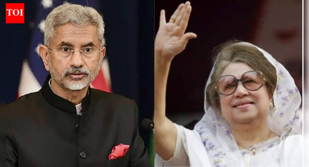 . NEW DELHI: External affairs minister S Jaishankar will attend the funeral of Bangladesh’s former prime minister Begum Khaleda Zia in Dhaka tomorrow, the ministry if external affairs said on Tuesday.”The external affairs minister, Dr. S Jaishankar will represent the government and people of India at the funeral of Begum Khaleda Zia, former Prime Minister of Bangladesh and chairperson of the Bangladesh Nationalist Party. He will accordingly visit Dhaka on 31 December 2025,” the statement from MEA read.Prime Minister Narendra Modi mourned Zia’s death, saying that as the first woman premier of Bangladesh, her important contributions towards the development of the country, as well as India-Bangladesh relations, will always be remembered. PM Modi also recalled his “warm meeting” with her in Dhaka in 2015. “We hope that her vision and legacy will continue to guide our partnership,” he said.Zia who was Bangladesh’s first woman prime minister and also the chairperson of the Bangladesh Nationalist Party, passed away on Tuesday. She was 80. She played a major role in restoring democracy after a period of tumultuous military rule and dominated the country’s politics for decades. Her long political career, marked by periods in prison and house arrest, was shaped by a fierce rivalry with Hasina. She was cleared of corruption charges and permitted to travel to London for medical treatment only after Hasina’s exit from office.She was planning to contest the February parliamentary elections, which will be Bangladesh’s first polls since the popular uprising in late 2024 that removed Sheikh Hasina from power.The BNP is widely seen as a strong contender in the upcoming elections following the collapse of Sheikh Hasina’s government which had maintained close ties with New Delhi.About the AuthorTOI News DeskThe TOI News Desk comprises a dedicated and tireless team of journalists who operate around the clock to deliver the most current and comprehensive news and updates to the readers of The Times of India worldwide. With an unwavering commitment to excellence in journalism, our team is at the forefront of gathering, verifying, and presenting breaking news, in-depth analysis, and insightful reports on a wide range of topics. The TOI News Desk is your trusted source for staying informed and connected to the ever-evolving global landscape, ensuring that our readers are equipped with the latest developments that matter most.”Read MoreEnd of ArticleFollow Us On Social MediaVideosHindu Guard Killed By Colleague In Bangladesh, Third Death In Days Raises Minority Safety Fears’Deeply Concerned’: PM Modi Reacts To Reports Of Attack On Putin’s House, Ukraine Responds“No Racial Angle”: SSP Rules Out Alleged Slurs in Angel Chakma KillingCongress’ Adhir Ranjan Chowdhury Flags Attacks on Migrant Workers to PM Modi’Will Rid Bengal Of Infiltrators’: Amit Shah Slams Mamata Banerjee’s 14-Year Rule, Sounds Poll BugleFrom Defence To Civil Skies: HAL’s Dhruv-NG Helicopter Takes Flight In India’s Aviation PushJapanese Tourist Harassed in Varanasi on Christmas, Netizens Slam ‘Mob Culture’Chicken’s Neck Threat Sparks Sharp Reply As Nagaland Minister Warns Bangladesh Radicals BoldlyBilawal Bhutto Goes On Anti-India Rant, Says ‘Modi Is Afraid Of Asim Munir’ Since Operation SindoorDonald Trump Tells Netanyahu He Stopped India-Pakistan War The 70th Time Since Op Sindoor Paused123Photostories5 vitamin deficiencies that are linked to poor hair growth and food sources that can helpKaun Banega Crorepati 17: Kumar Mangalam Birla shares emotional journey after father’s demise; host Amitabh Bachchan reveals strong ties with Birla familyCuriosity Corner: Why are leaves green in colorLeBron James’ fitness philosophy: A closer look at the NBA legend’s typical routine, diet, and non-negotiablesInvite Wealth and Prosperity on January 1, 2026 Based on Your Birth DateChef Sanjeev Kapoor shares ultimate picnic snack guide5 weaving traditions in India that have survived for centuriesFrom Shrekking to the Black Cat Boyfriend: 7 dating trends of 2025 that may shape relationships in 2026 tooArena Awakenings: Bengaluru Gears Up for Global Sporting Glory (In Pictures)The only place on Earth where sand, snow and sea meet–can you guess?123Hot PicksIndigo flight DisruptionsPAN-Aadhaar link statusKhaleda ZiaGold rate todayIncome Tax RefundBahrain Golden Visa 2025Bank Holidays DecemberTop TrendingErika KirkTravis KelceJEE Advanced RegistrationAnjel ChakmaMumbai Bhandup Bus AccidentRobert Kraft vs Gayle Benson Net WorthMLB Trade RumorsAntonio BrownBengaluru PG BlastWWE Raw Highligths