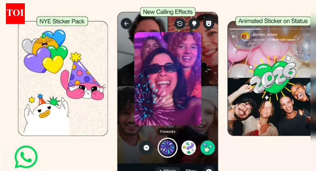 New Year 2026: How to use WhatsApp new year stickers, video call effects and other features to make your celebrations more fun