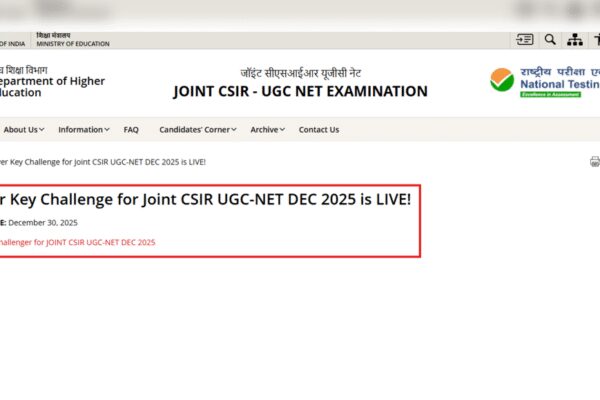 CSIR NET answer key 2025 for December session released: Direct link, objection details here