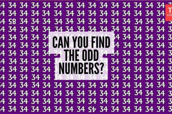 Optical illusion: Only those who have eagle-sharp eyes can spot the odd numbers within 17 seconds |