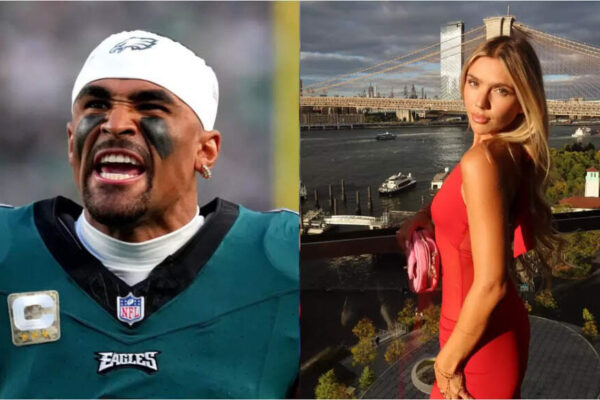 Watch: Jalen Hurts’ standout season takes viral turn as Eagles QB meets fitness influencer and reality TV star Jacklyn Romano