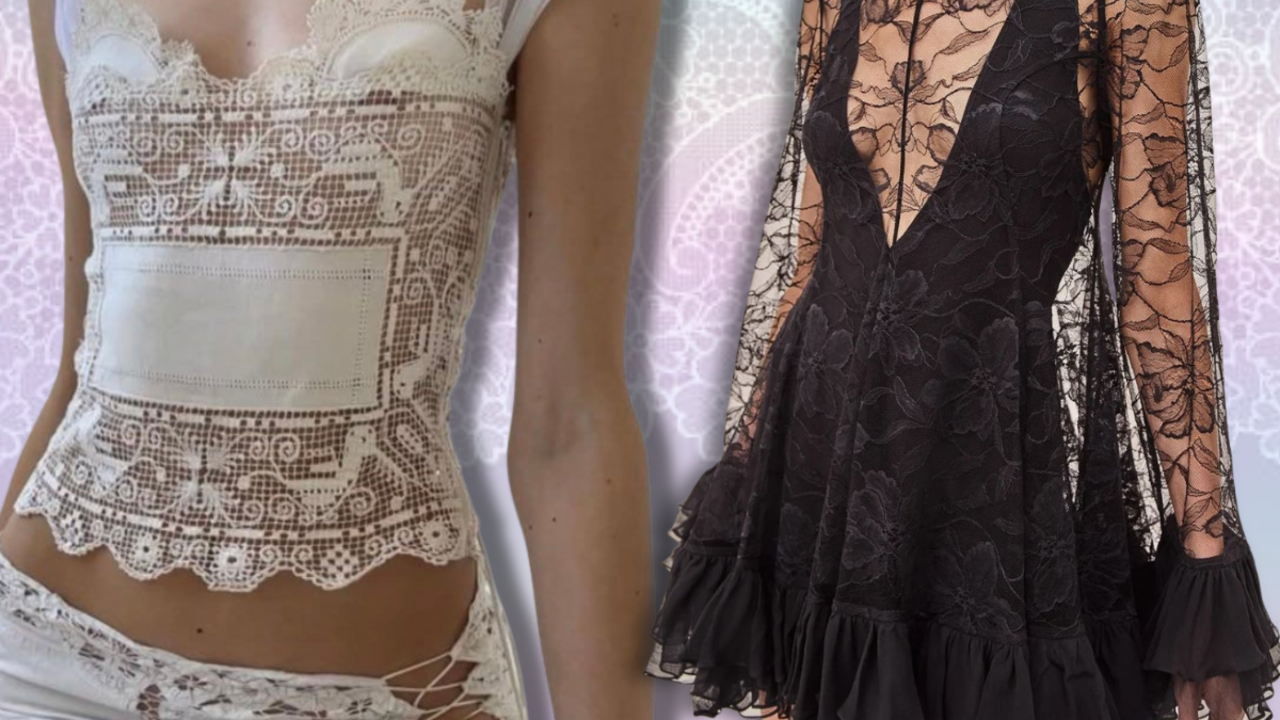 Lace is no longer just for dolls, it is now spring 2026’s prettiest comeback