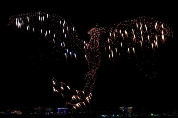 UAE: Ras Al Khaimah sets Guinness World Record with 15 minute aerial phoenix drone show | World News