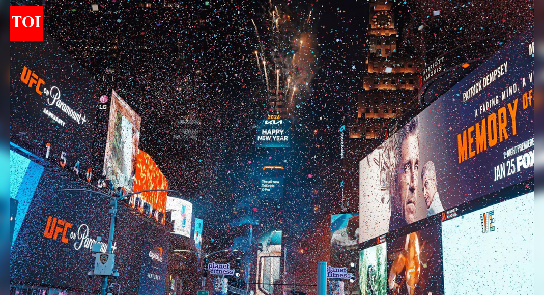 12,000-pound sparkle: 2026 celebrations light up New York’s Times Square with Constellation Ball – watch