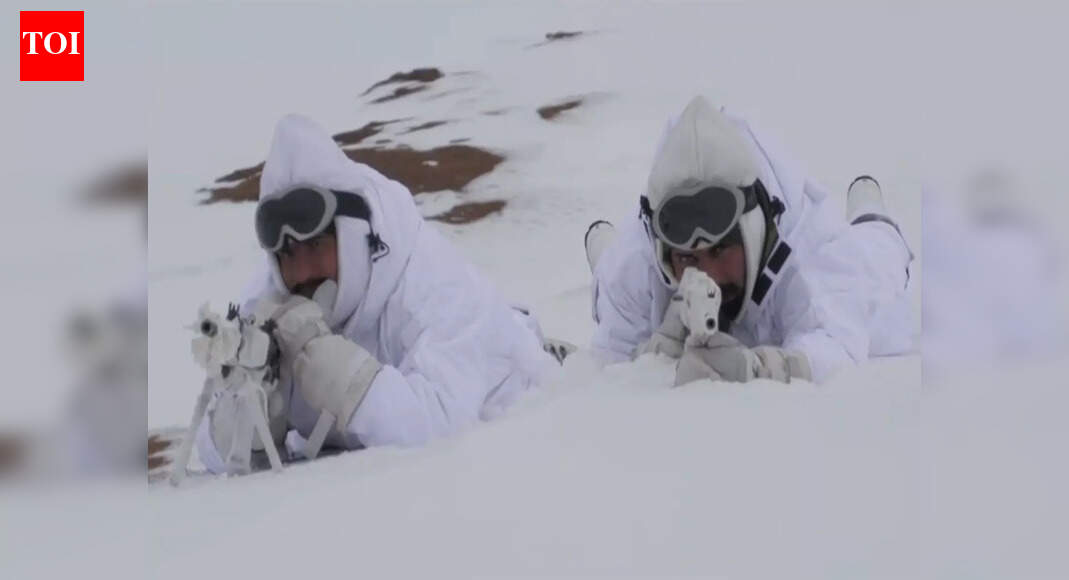 Photo: ANI NEW DELHI: Battling heavy snowfall and biting cold, the Romeo Force of the Indian Army has stepped up search and surveillance operations in the Pir Panjal ranges of Poonch district. Troops are operating at heights above 13,000 feet, braving extreme cold, deep snow and rugged terrain. Despite the harsh conditions, soldiers have been seen moving methodically across snow-covered ridgelines, carrying out coordinated patrols as a precautionary measure along the border. Visuals from the area show personnel equipped with specialised winter gear, staying in constant communication while closely monitoring suspected pockets.Indian Army Intensifies Anti-Terror Ops In J&K To Flush Out Pak Terrorists Amid Chillai Kalan At the same time, counterterrorism operations have also been intensified in Kishtwar and Doda districts. On December 31, 2025, joint teams of the Indian Army and the Jammu and Kashmir Police pushed into frozen forests and hidden mountain caves in Doda to flush out potential threats before winter conditions worsen further. Unfazed by freezing temperatures and treacherous terrain, Army units have expanded their reach into higher and snowbound areas, targeting Pakistani terrorists who often try to use the harsh winter months for cover and movement. Traditionally, the peak winter period brings a slowdown in terrorist activity as heavy snowfall cuts off routes and isolates mountain regions. This year, however, security forces have changed tack. Instead of scaling back, the Army has adopted a proactive winter posture, setting up temporary bases and surveillance posts deep inside snow-covered zones to keep sustained pressure on terror hideouts. These intensified operations are aimed at protecting civilians living in border areas and preventing any attempts to carry out terror attacks. With searches along the Line of Control further stepped up, the Army remains on high alert to safeguard peace and security in the region.About the AuthorTOI News DeskThe TOI News Desk comprises a dedicated and tireless team of journalists who operate around the clock to deliver the most current and comprehensive news and updates to the readers of The Times of India worldwide. With an unwavering commitment to excellence in journalism, our team is at the forefront of gathering, verifying, and presenting breaking news, in-depth analysis, and insightful reports on a wide range of topics. The TOI News Desk is your trusted source for staying informed and connected to the ever-evolving global landscape, ensuring that our readers are equipped with the latest developments that matter most.”Read MoreEnd of ArticleFollow Us On Social MediaVideos180 Kmph While You Sleep! India’s Latest Vande Bharat Sleeper Marks New Era. Check Fares, FeaturesBJP Leader Attacks Shah Rukh Khan Over KKR’s Bangladeshi Cricketer Amid Hindu Lynching in BangladeshRajnath Singh Links Lord Ram’s Ethics To Operation Sindoor, Says India Fought Terror With DignityCleanliness Crown Cracks As Indore Loses 13 Lives To Poisoned Water And Administrative Lapses’India Belongs To Everyone’: RSS Chief Mohan Bhagwat After Tripura Student Dies In Racial AttackIndia’s Silent Warriors On Kartavya Path Bring Army’s Battle-Tested Animals To Republic Day ParadeMidnight To Morning: How India Rang In 2026 With Fireworks Prayers Music And Mass CelebrationsKhaleda Zia’s funeral: EAM Jaishankar Hands Over Modi’s Letter To BNP Chief Tarique Rahman In DhakaThrowback 25: Five Indian Weapons That Crushed Terror And Dominated Pakistan in Operation SindoorTerror, Tariffs, Polls: PM Modi’s Mic-Drop Moments That Set The Agenda In 2025123Photostories5 unbelievable predictions by Leonardo da Vinci ahead of his timeBengaluru’s Next Big Bypass: Twin Tunnel–Flyover Plan Set To Reshape Ballari Road10 powerful foods that naturally cut down cholesterol3 detox drinks to cleanse the system after New Year celebrations3 desi seeds that beat expensive serums for hair shine (and how to use them)TV celebrities wishes for a Happy New Year: From Hina Khan to Pranit More, Ashnoor Kaur, and more7 oldest restaurants in india that still serve history on a plate10 signs you are raising an intelligent childPartied hard for the New Year 2026? 5 fruits that may help with hangoversWhat kids hear vs What parents mean: Fixing everyday communication gaps123Hot PicksSaudi Strike YemenPAN-Aadhaar link statusBank holiday New YearGold rate todayIncome Tax RefundBahrain Golden Visa 2025Bank Holidays DecemberTop TrendingJustin Thomas Net WorthWWE Star Nikki BellaCardi BCeeDee Lamb Luxury Car CollectionStefon DiggsCaitlin ClarkTom BradyMicah Parsons vs CeeDee Lamb Net WorthNHL Injury UpdateVanessa Bryant