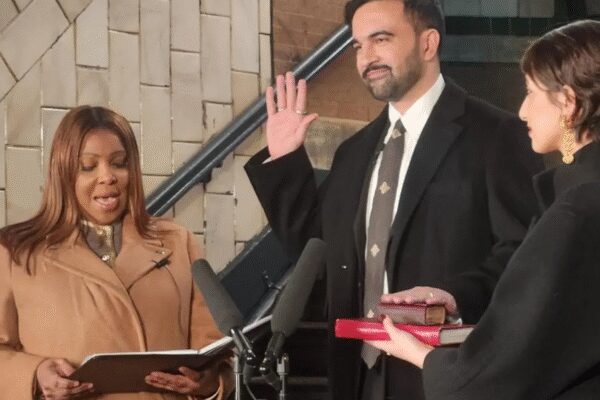 ‘Disgusting’: MAGA meltdown over Mamdani taking oath as NYC mayor on Quran