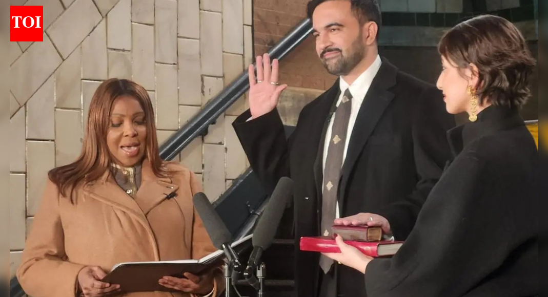‘Disgusting’: MAGA meltdown over Mamdani taking oath as NYC mayor on Quran