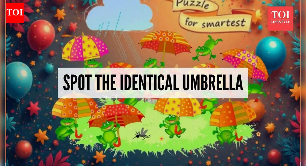 Optical illusion: Only those who have detective-level observation skills can find the identical umbrella