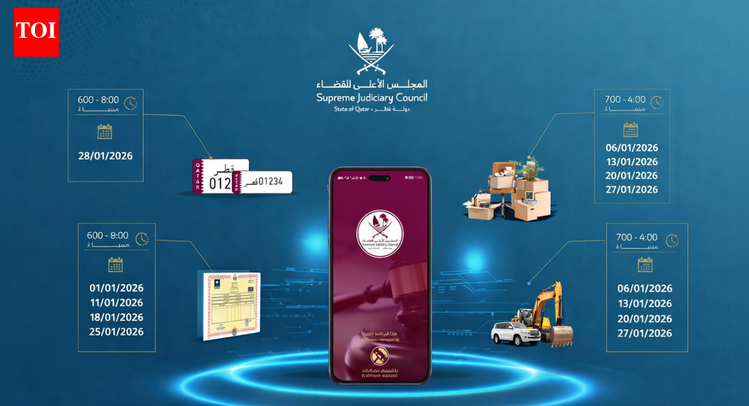 Qatar: Supreme Judiciary Council launches online auction of vehicles, real estate, and license plates | World News