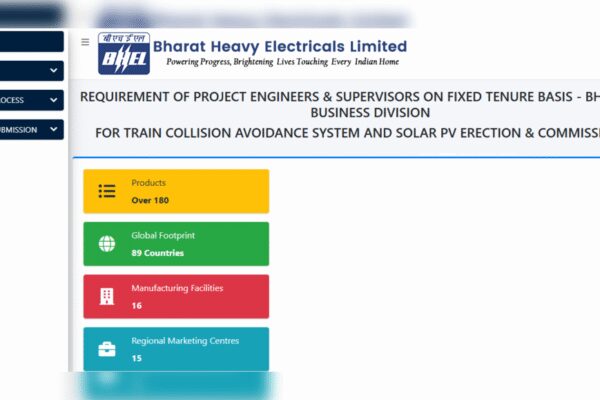 BHEL recruitment 2026: Apply online for Project Engineer and Supervisor Posts, direct link here