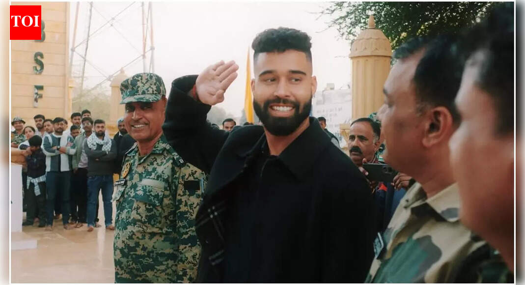 Watch: AP Dhillon welcomes NEW YEAR honoring soldiers at LONGEWALA, masters salute with BSF