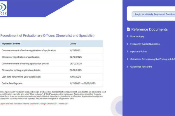 ECGC PO admit card 2025-26 released at ecgc.in for Jan 11 exam: Download here
